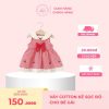Váy cotton đỏ cho bé gái