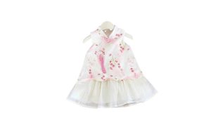 Váy cổ tàu cách điệu cho bé gái 