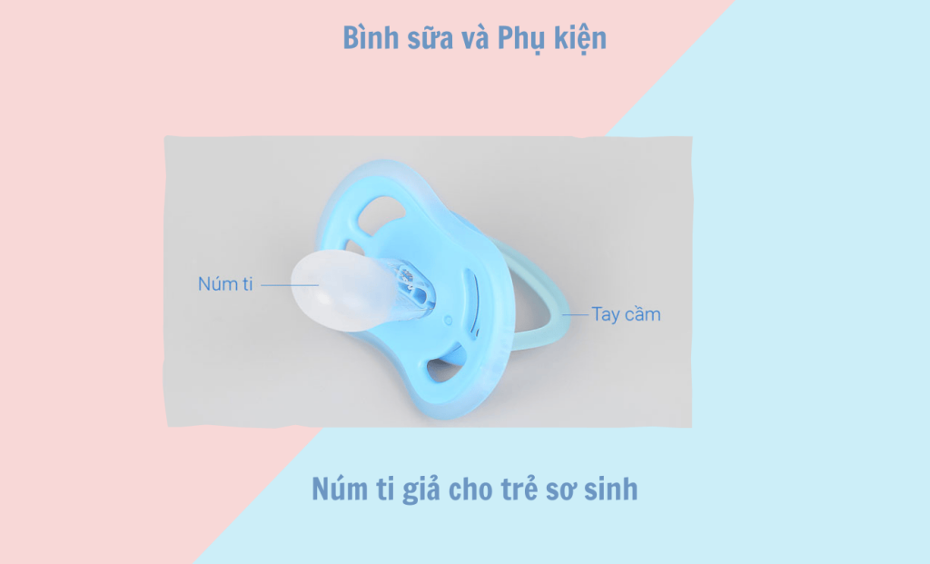 Núm ti giả cho trẻ sơ sinh